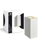 D'Lite Wandlamp Vrebos Wit Up & Down | IP56 - Geschikt Voor 2x GU10